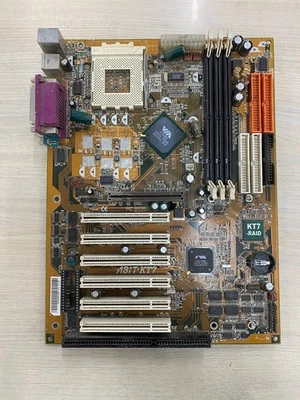 1bit kt7a-raid motherboard with CPU AMD DURON 600MHZ 453 Pin Socket 462 - Image 1 of 4