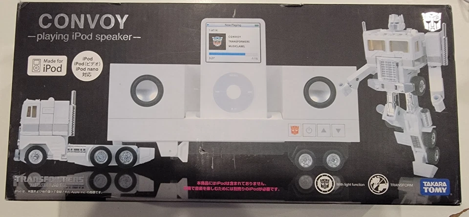 Takara Tomy Transformers Music Label 4904810767435 Convoy iPod Speaker Robot