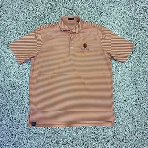 Turtleson Polo Shirt Mens XL Short Sleeve Orange Casual Classic Golf Summit Rock - Picture 1 of 5