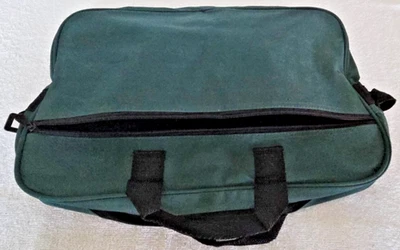 Canvas Green Carry Bag with Shoulder Strap and Handles-11inH x 16inW x 2.5inD - Image 1 of 4
