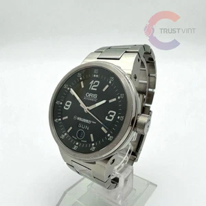 ORIS WILLIAMS F1 7560 Dial Black Stainless Steel Automatic Day Date Men's Watch - Picture 1 of 5