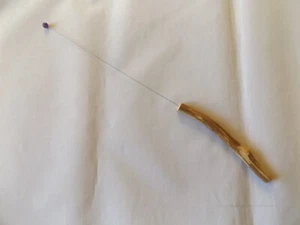 Einhandrute 11 mit Holzgriff und Amethyst Kugel - Bild 1 von 2