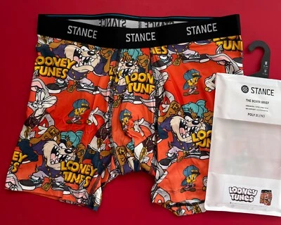 STANCE MEDIUM 32-34 CALZONCILLO BOXER BUGS BUNNY TAZ LOONEY TUNES PANTALONES CORTOS ROPA INTERIOR NUEVO Foto 1 de 4