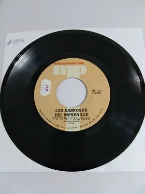 Los Sabrosos Del Merengue Sabrosa Que Esta / Soltero y Sabroso MP-228  VG+ #923 - Image 1 of 2