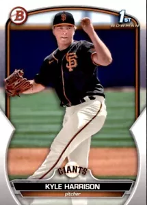 2023 BOWMAN 1A BASE PROSPECT BP93 KYLE HARRISON SAN FRANCISCO GIANTS - Imagen 1 de 2