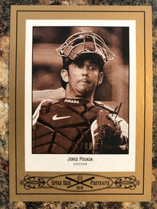 Jorge Posada 2010 Upper Deck Portraits Gold 91/99 New York Yankees