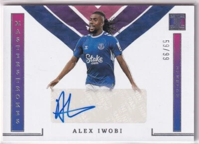 Panini Impeccable Premier League 2022-23 No. MS-AIW Alex Iwobi Auto 59/99 - Image 1 of 2