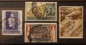 ITALIA 1952 4 sellos. USADO - USED. - Imagen 1 de 1