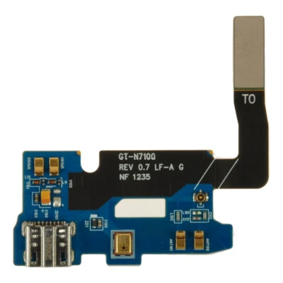Charge Port with Flex Cable for Samsung N7100 Galaxy Note II Rev 0.7  Connection - Image 1 of 2