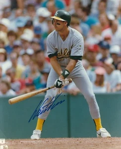 Autographed WALT WEISS Oakland A's 8x10 photo- COA - Picture 1 of 1