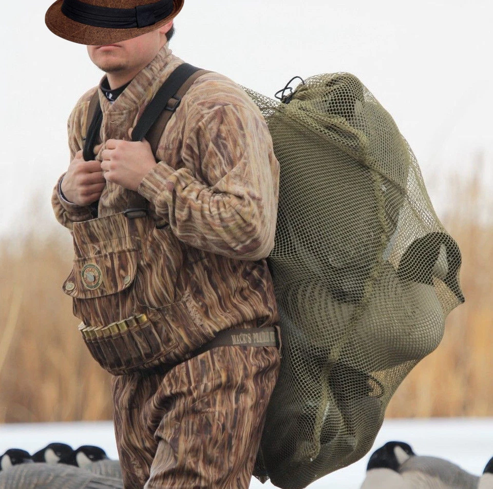 30x40" Mesh Duck Goose Decoy Bag w/ Draw String - Bird Hunting Gear Hunter Green - Image 1 of 4