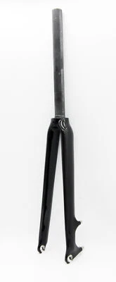 SwishTi Cyclocross Gravel E-Bike Bicycle 3K Full Carbon Fork 700c 1-1/8" Glossy - Image 1 of 4