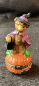 Teddy Bear Halloween Trinket Box Midwest Cannon Falls 4.5” - Picture 1 of 9