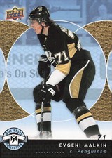 2007 Upper Deck Mini Jersey Collection #77 Evgeni Malkin   Card TCCCX
