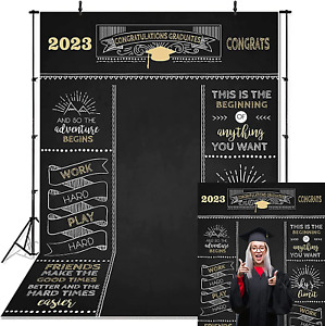 Graduation Party Photography Backdrop Photo Prom Booth Background Congrats 5X7Ft