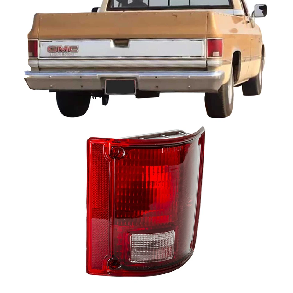 For GMC C K 1500 2500 3500 15 25 35 Tail Light Lamp Red Clear Lens Passenger - Image 1 of 4