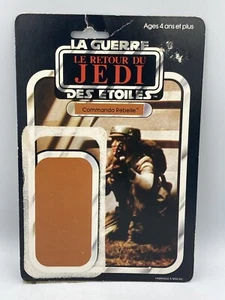 Kenner STAR WARS Vintage Meccano RETOUR DU JEDI REBEL COMMANDO Cardback France - Imagen 1 de 2