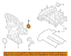 FORD OEM 14-21 EcoSport EngineTransaxle Valve Timing Covers-Gasket CM5Z8255B - Bild 1 von 2