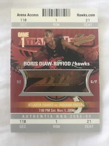 2003-04 Fleer Authentix Boris Diaw-Riffiod RC/1250 Rookie Atlanta Hawks #110 - Photo 1 sur 2