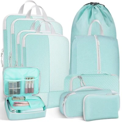 Koffer Organizer Set 10-Teiliges Packing Cubes für Kleidung Packwürfel Set mi... - Bild 1 von 4