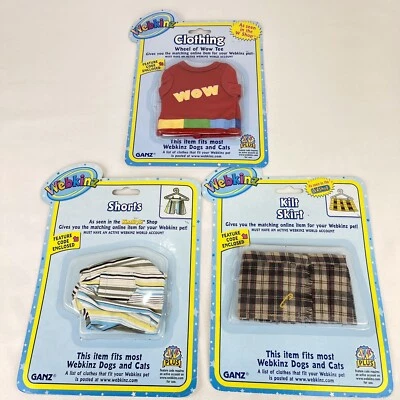 Ganz WEBKINZ WShop Cat Or Dog Outfit Green Layered Tee WE000060 - Image 1 of 4