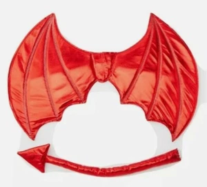 NWT Claire's Devil Wings & Tail Halloween Costume Cosplay 2 Piece Set - Picture 1 of 3