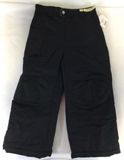 Kid’s XS 4-5 Size 4 to 5 Faded Glory Black Snow Pants Winter Christmas Fun