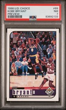 1998 UD CHOICE PREVIEW 69 KOBE BRYANT PSA 7
