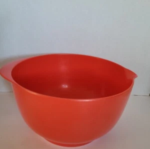 Vintage Hutzler große 9 Zoll Durchmesser Mischschüssel Nr. 400 orange Melamin 4 Quart - Bild 1 von 8
