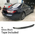 Fit For 2017-2020 Lincoln Continental Painted Gloss Black Trunk Lip Spoiler Wing