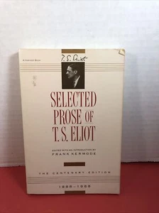 Selected Prose of T.S. Eliot by T.S. Eliot - Picture 1 of 4