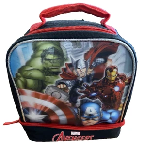 Marvel Avengers Brotzeittasche + Thermoskanne separate Snack- oder Utensilentasche kaum benutzt - Bild 1 von 7