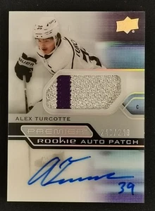 2021-22 UPPER DECK PREMIER ALEX TURCOTTE ROOKIE PATCH AUTO #246/249 - Picture 1 of 2