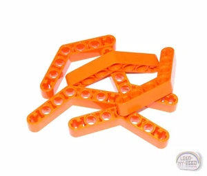 LEGO Technic - 6 vigas angulares 7L - brazo elevador - naranja - (EV3, 32348) - Imagen 1 de 3