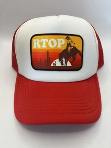 80’s Snapback Mesh Trucker Hat Cowboy And Rodeo. Texas, Vintage - Bild 1 von 5