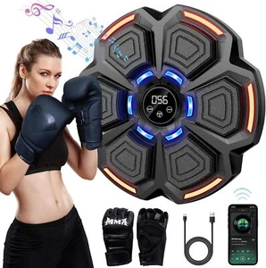 Smart Boxing Trainer Pad Music Punching Target for Home Workouts, LED & Sound - Picture 1 of 26