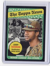 LEODY TAVERAS 2018 Topps Heritage Minor League BLACK BORDER ALL-STARS Card /50