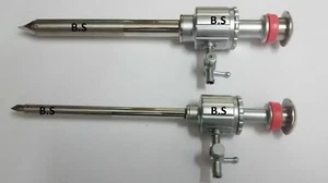 Laparoscopic New Multi Function Trocar 5X95 Mm 10X95 Mm Two Piece (SS) - Picture 1 of 3