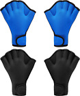 2 Pairs Swimming Gloves Aquatic Swim Training Gloves Neoprene Gloves Webbed Fitn