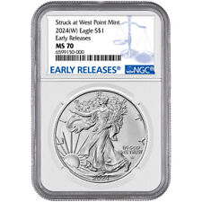 2024 (W) American Silver Eagle - NGC MS70 Early Releases
