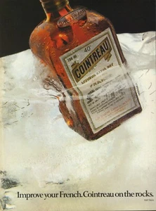 COINTREAU on the Rocks - Vintage Magazine Print AD - Picture 1 of 1