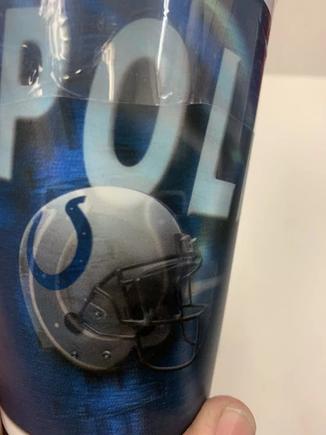 Indianapolis Colts NFL Hologram Fan Spirit Cups - Set of 4 Capital Cups 3D ~ NEW Cover