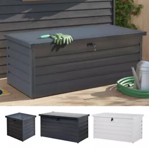 Outdoor Storage Box Large Patio Garden Deck Container Chest Wheels 200-600L - Picture 1 of 50