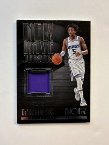 2017-18 Noir De’Aaron Fox New Wave Jerseys Rookie Patch 52/99 Sacramento Kings