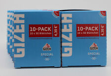 10x10er GIZEH Special Blau/ Zigarettenpapier/ Papers 10x10x50 Blatt  *NEU*