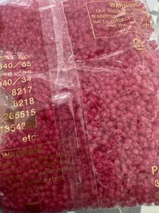 250grams Japanese glass seed beads Matsuno 8/0-#210 Pink Frosted Matte Bulk - Picture 1 of 1