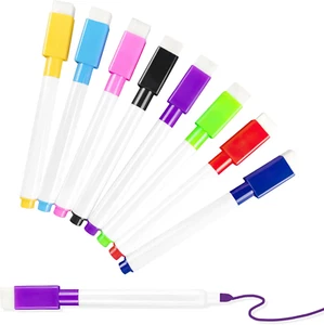 25 Pcs Colorful Magnetic Dry Erase Markers with Eraser Cap, White Board Mini Dry - Picture 1 of 7