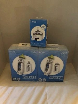 Kindle Twist Squeeze Natural Feeding Bottles With Active Latch Nipples 4 Bottles - Image 1 of 4