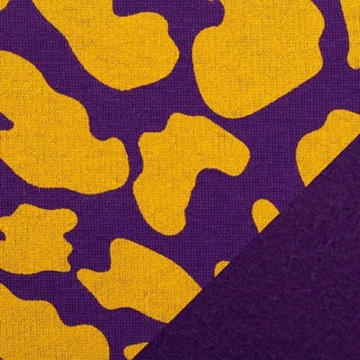 Doubleface-Sweat Heavy Leo von Cherry Picking, lila-gelb - Bild 1 von 3