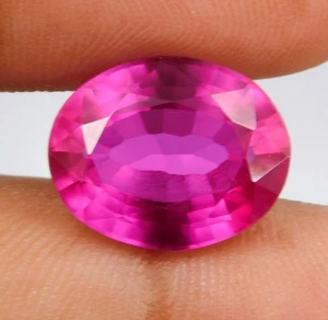 Piedra preciosa suelta corte ovalado espinela rosa caliente natural certificada 11,05 quilates - Imagen 1 de 11